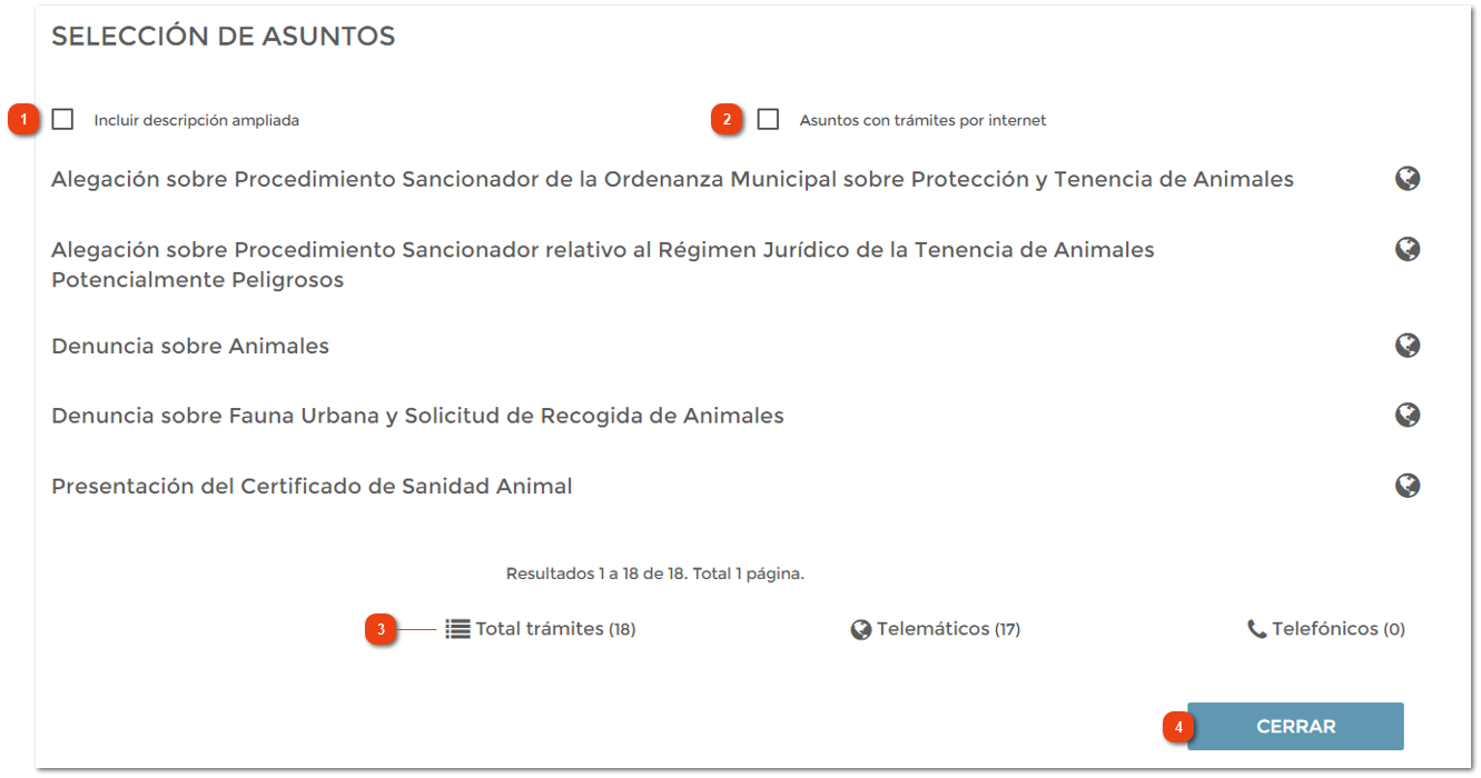 2.3.1. Selección de Asuntos