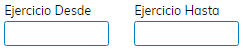 2. Ejercicio Desde / Ejercicio Hasta