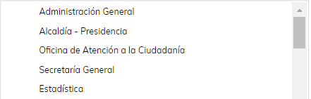 1. Árbol de unidades tramitadoras de instalación