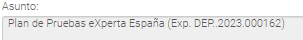 3. Asunto