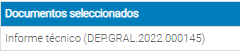1. Documentos seleccionados