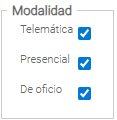 5. Modalidad