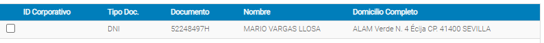 1. Rejilla de usuarios encontrados