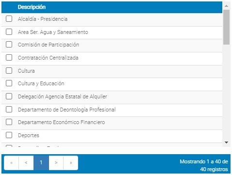 2. Rejilla de selección