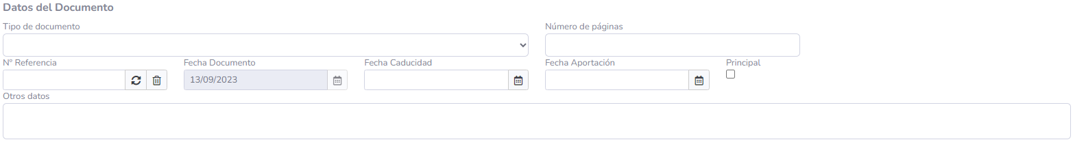 14. Datos del documento