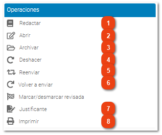 Operaciones de la bandeja Salida