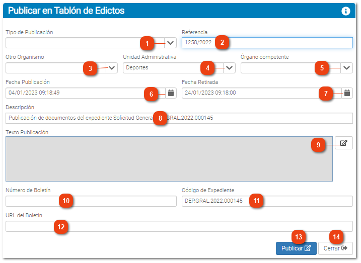2.2.3.11. Publicar en Tablón
