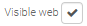 3. Visible web