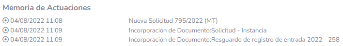 2. Memoria de actuaciones
