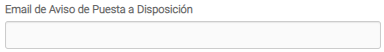 9. Email de Aviso a Puesta a Disposición