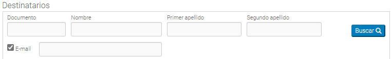 16. Destinatarios