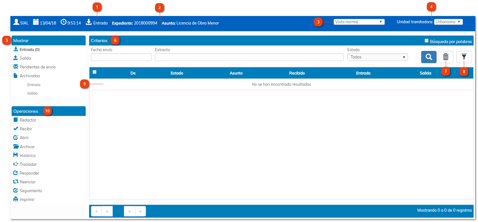 2.4.6. Bandeja de Comunicaciones Interdepartamentales