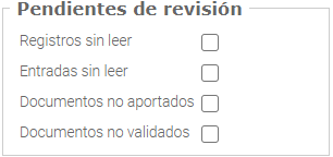 2. Pendientes de revisión