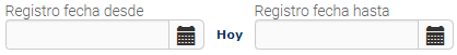8. Filtro de fecha de registro