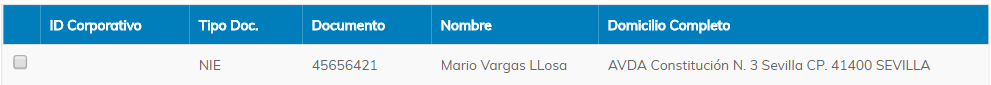 1. Rejilla de usuarios encontrados
