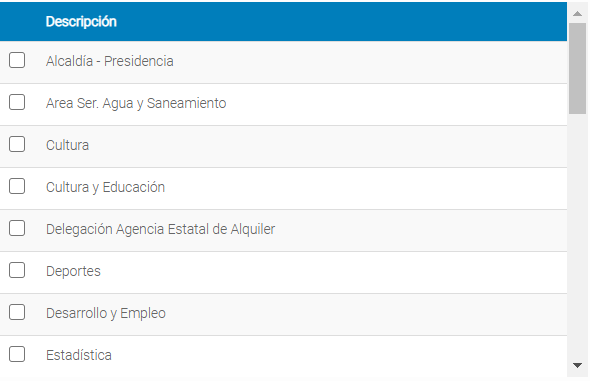 2. Rejilla de selección