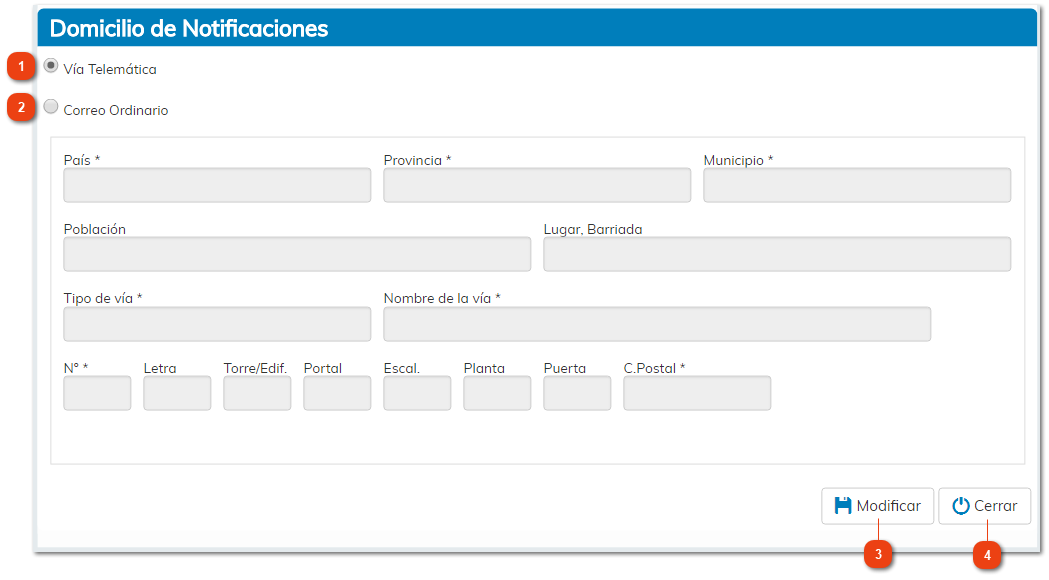 2.3.6.2. Domicilio de Notificaciones