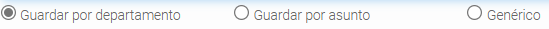 6. Guardar por departamento o por asunto