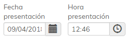 2. Fecha y Hora de Presentación